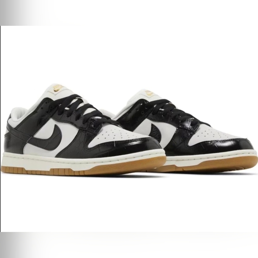 Nike Dunk Low LX Black Croc NIB NWT size 12.5 M / 14 W